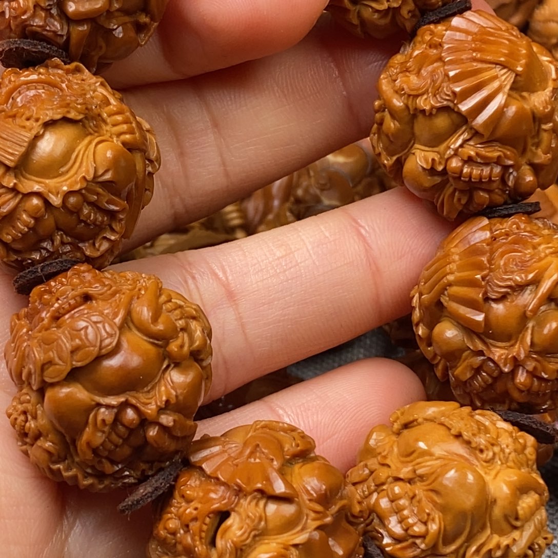 橄榄核手串/手链2.4土豪款 钟馗伏魔手串