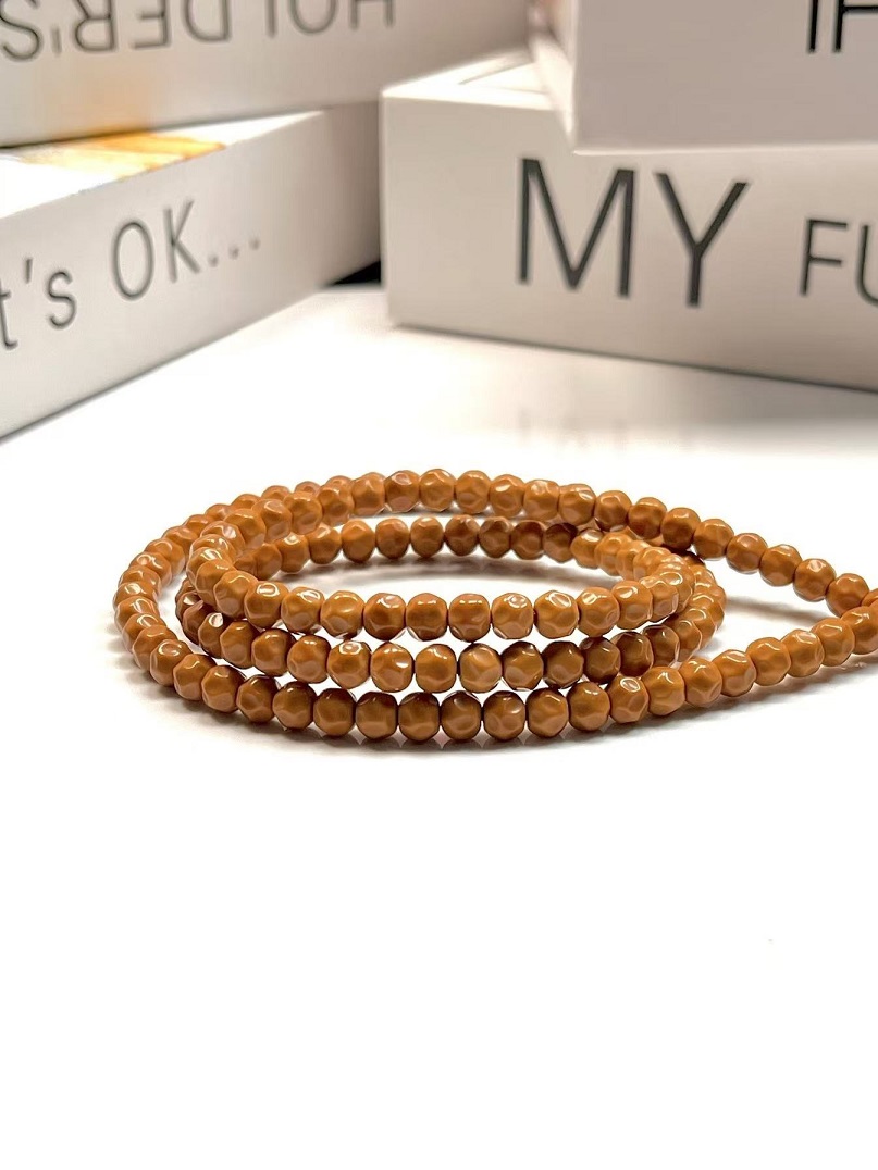 【云帆出品】橄榄核核尖无相108颗颗手工制作5.4＋尺寸全无白