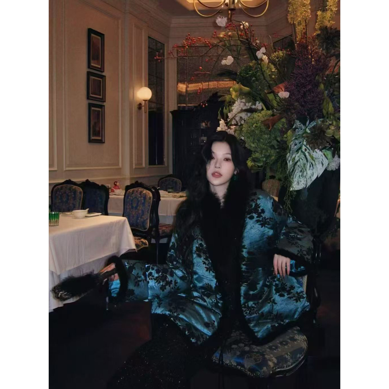 MOSS STUDIO 12.30 14:00上新【柳烟汀序】新中式90白鹅绒羽绒服