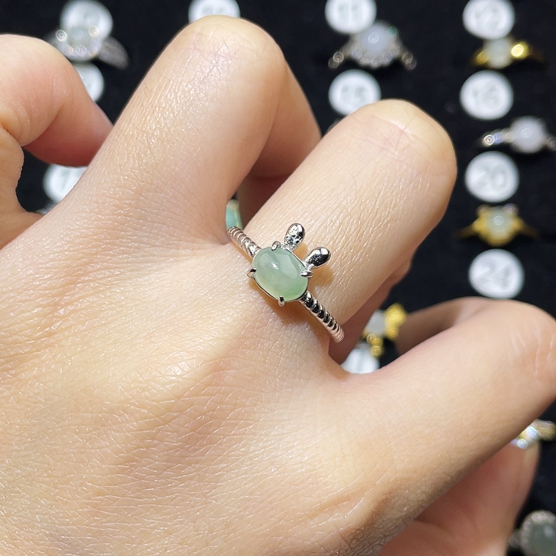 翡翠未镶嵌戒指戒指