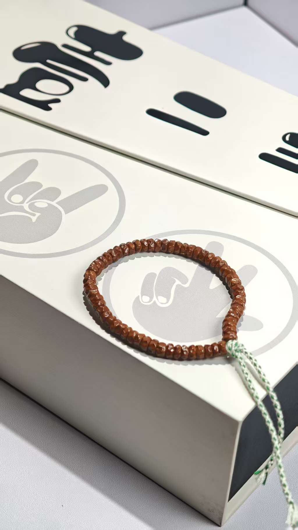 《壹二三》紫金鼠鼠尖药片无相5.8*3mm单圈手串