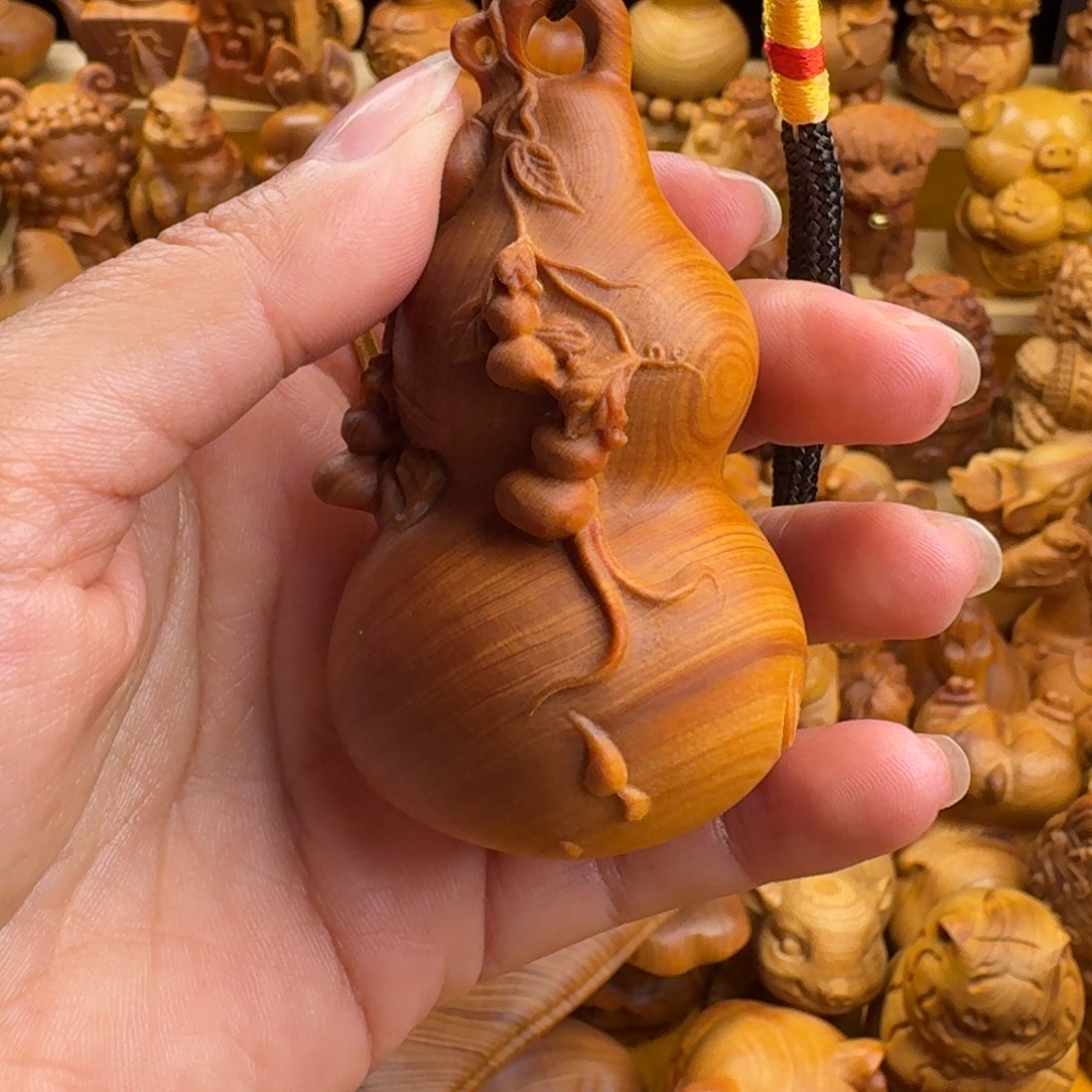 滕***峰柏木（崖柏）崖柏葫芦，一物一拍