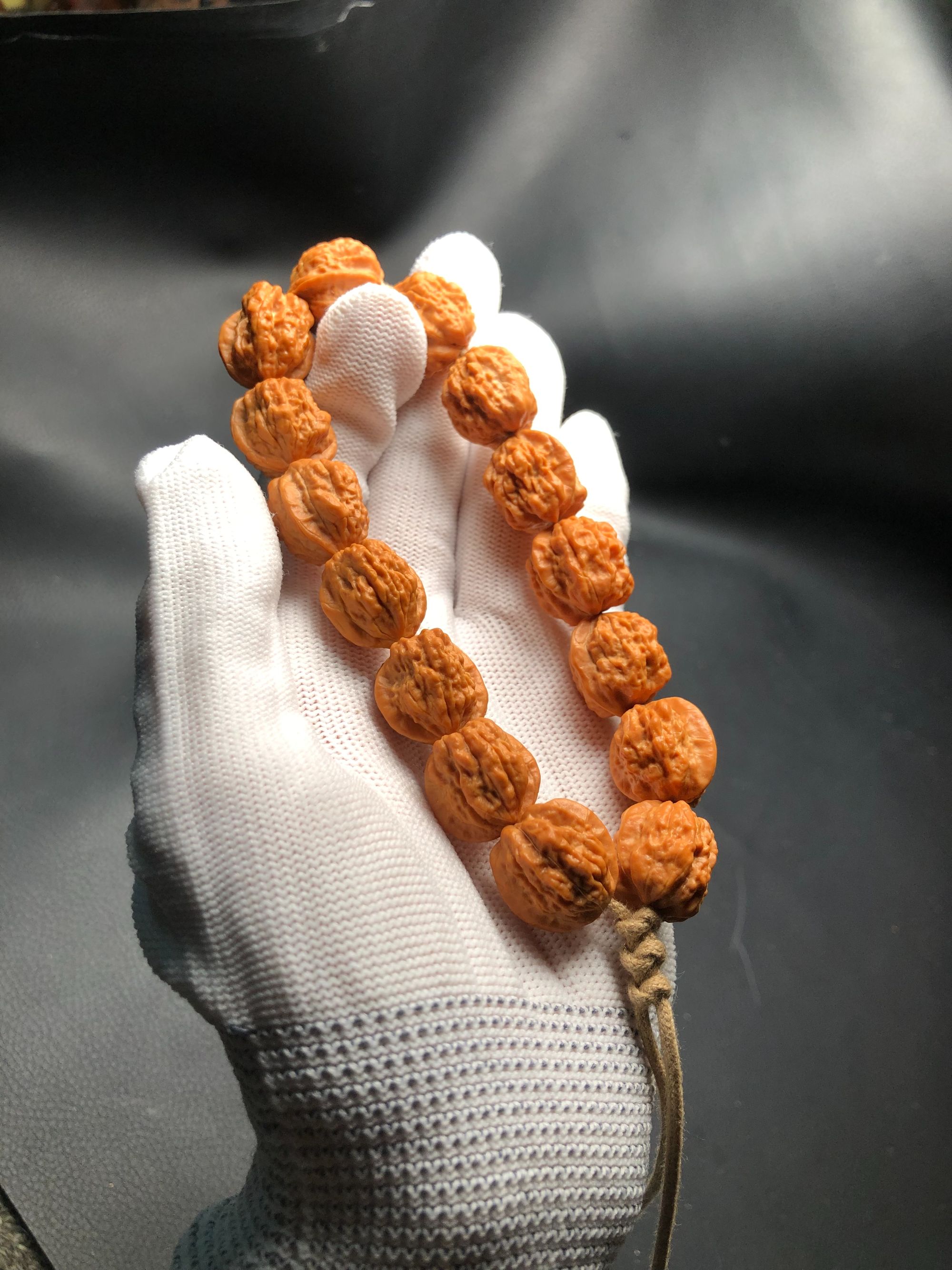 嵩山蛤蟆头小核桃手串15左右L