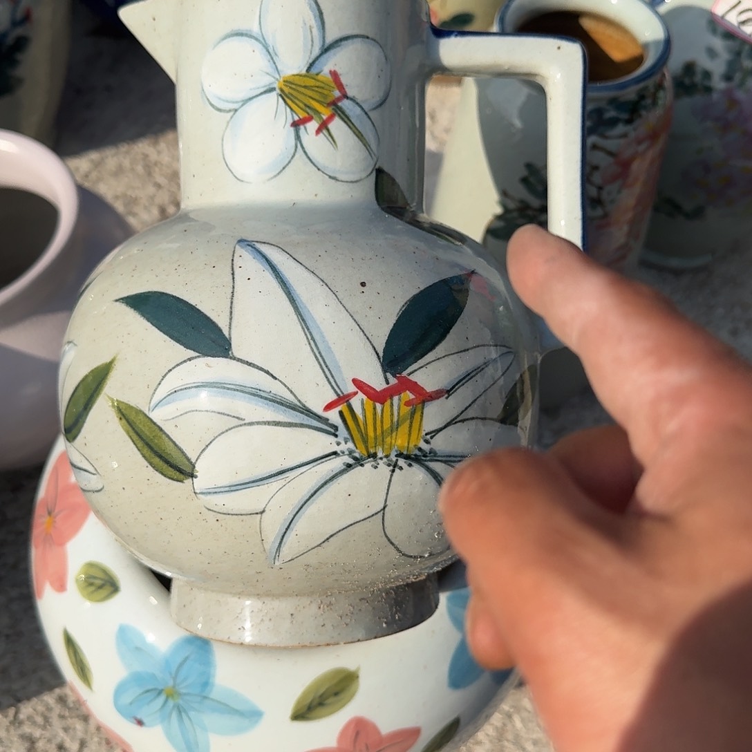 陶瓷微瑕景德镇手工花器 