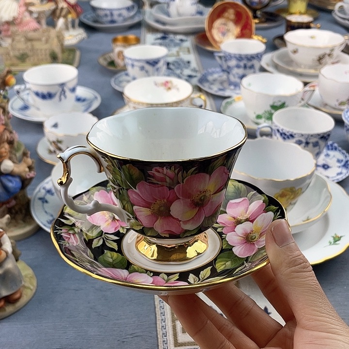 中古欧瓷瓷器小房子