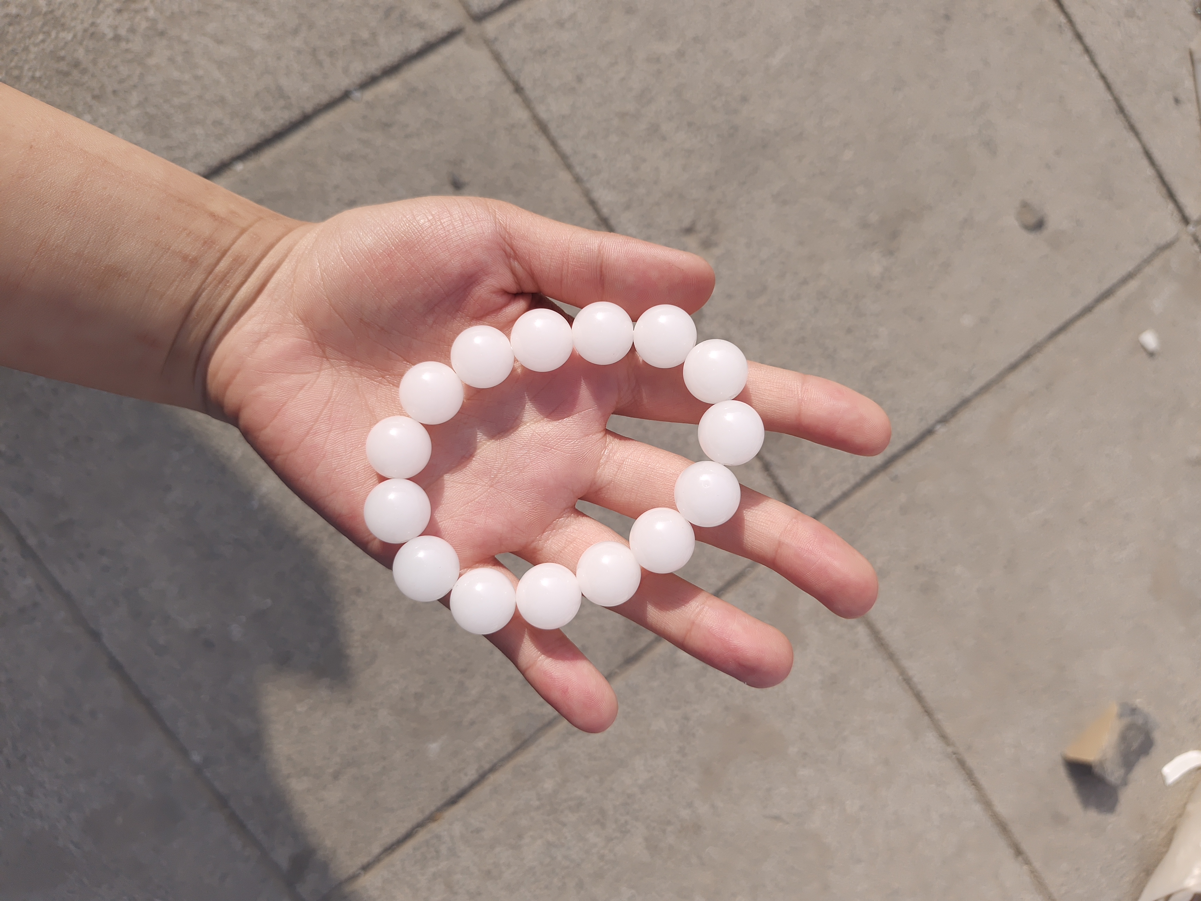 高品质一级白手串卡14