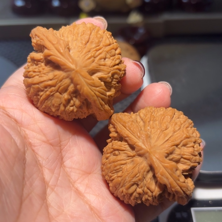 把件文玩核桃46全品凹底南疆