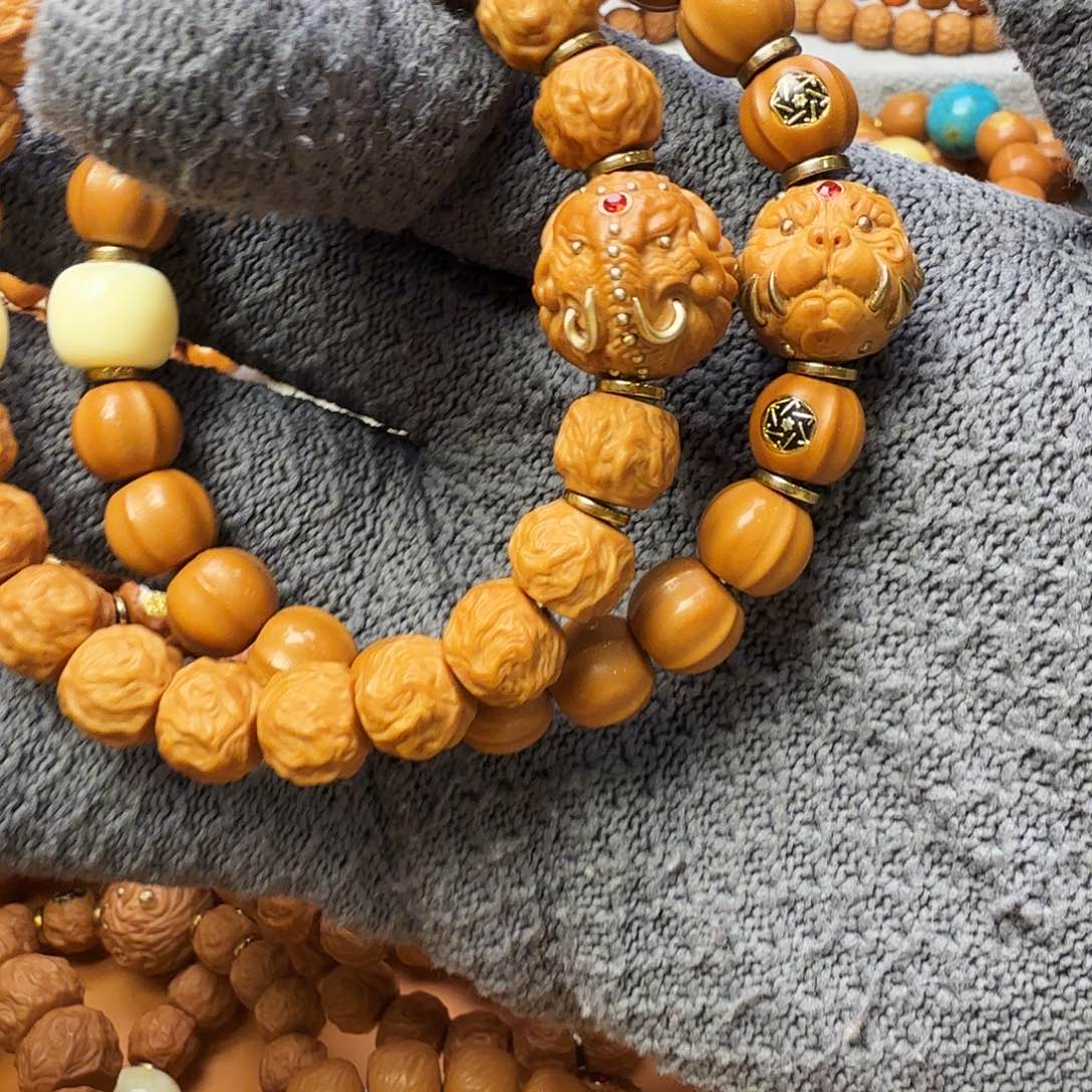 手串猴头核桃鲨鱼夹象神加黑金