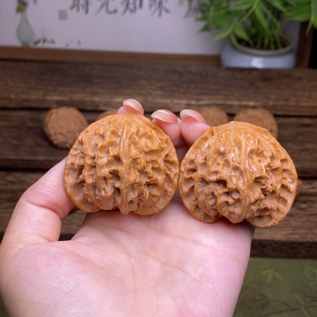 把件文玩核桃全品45桃心桩苹果园