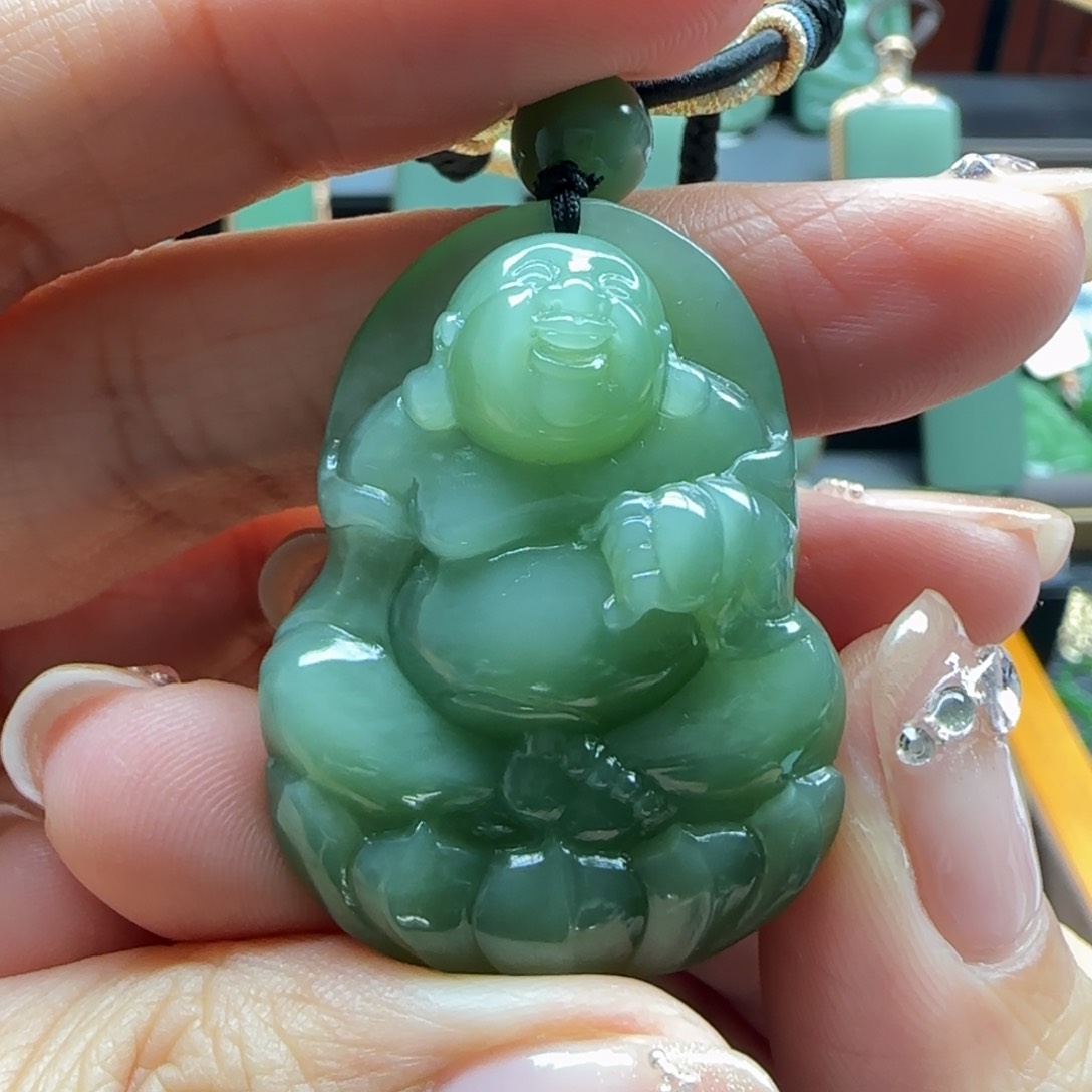 和田玉（碧玉）吊坠(不含链)未镶嵌