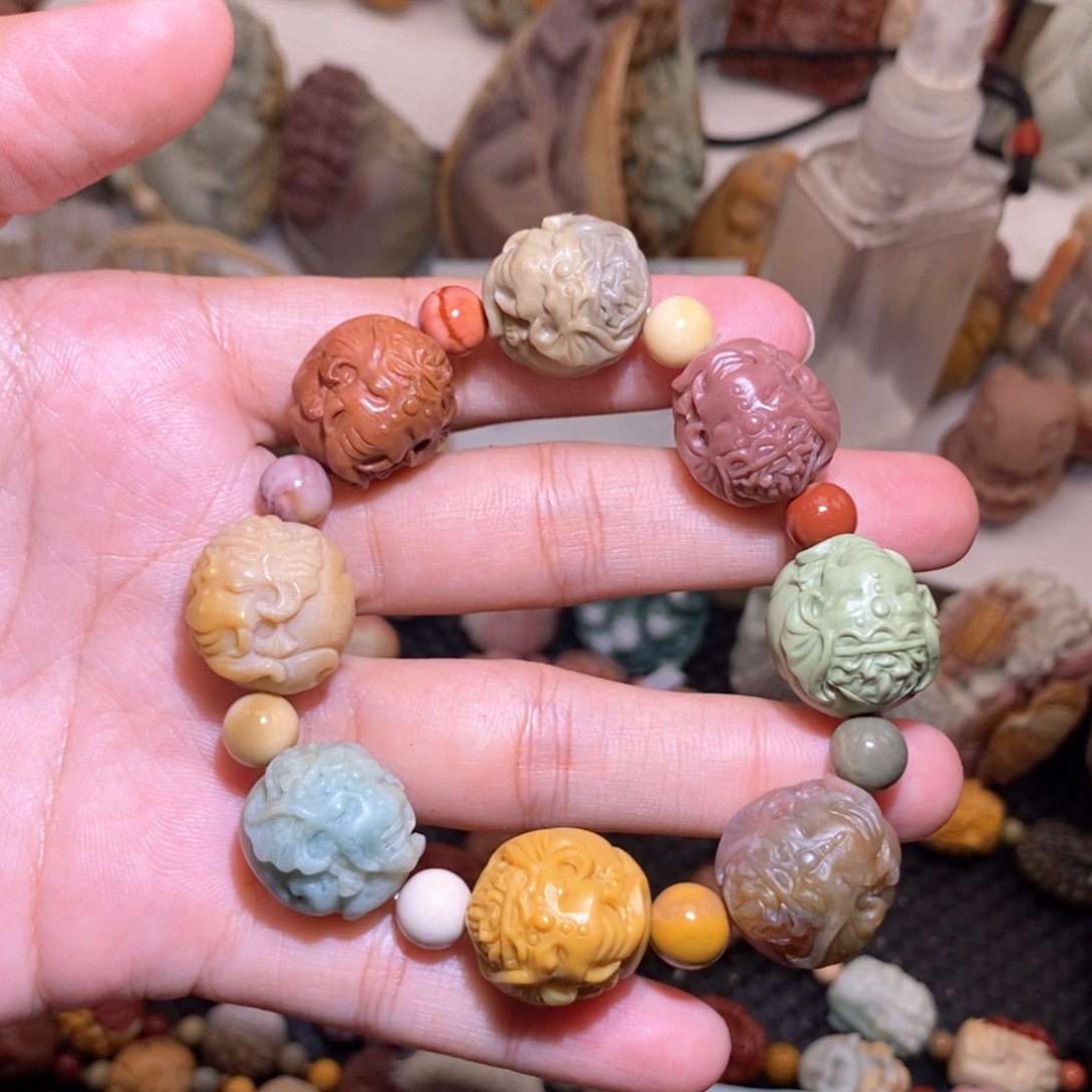 石英质玉（阿拉善玉）手串未镶嵌