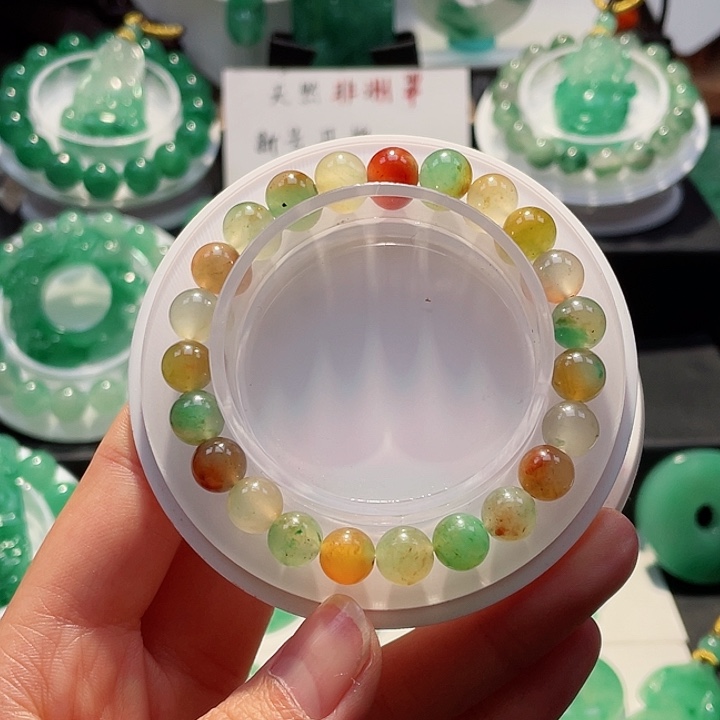 石英质玉手串未镶嵌八****工