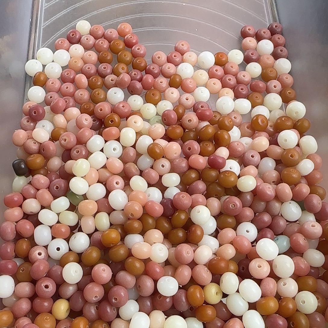 菩提根/象牙果手串微瑕卡8彩苹果650颗