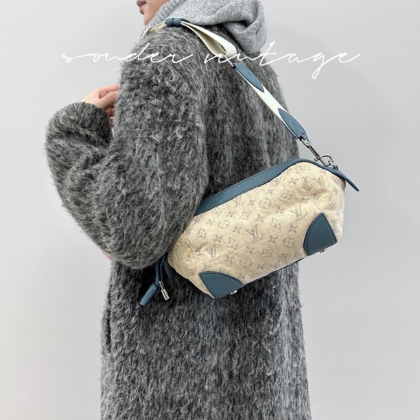 95新 LouisVuitton/路易威登 路易威登牛仔单宁单肩包