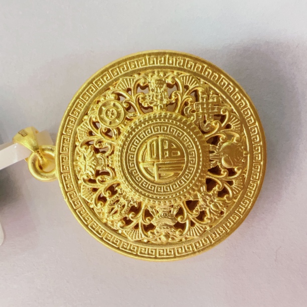 【思思专享】足金999 八宝罗盘吊坠 2.13
