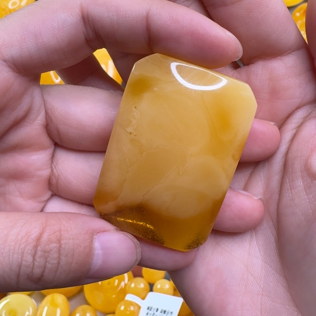 蜜蜡毛衣链未镶嵌