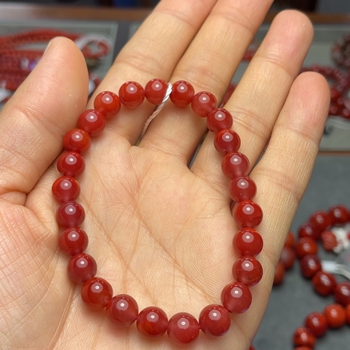 南红玛瑙手串7未镶嵌