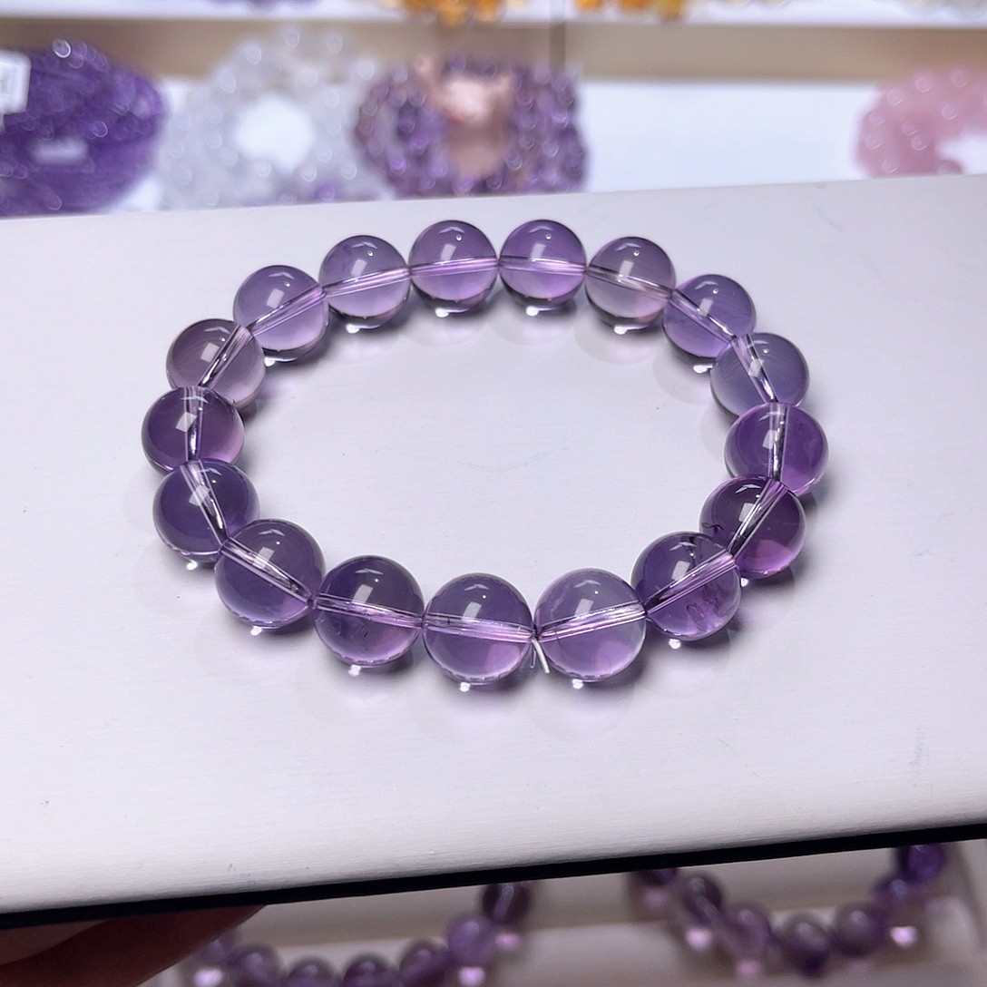 水晶手串未镶嵌王*霖天然水晶12.7mm