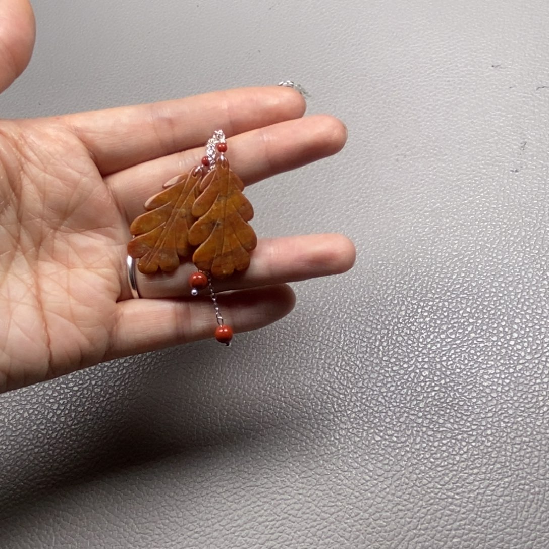 蛇纹石玉银S925镶嵌挂件耳饰耳环首饰