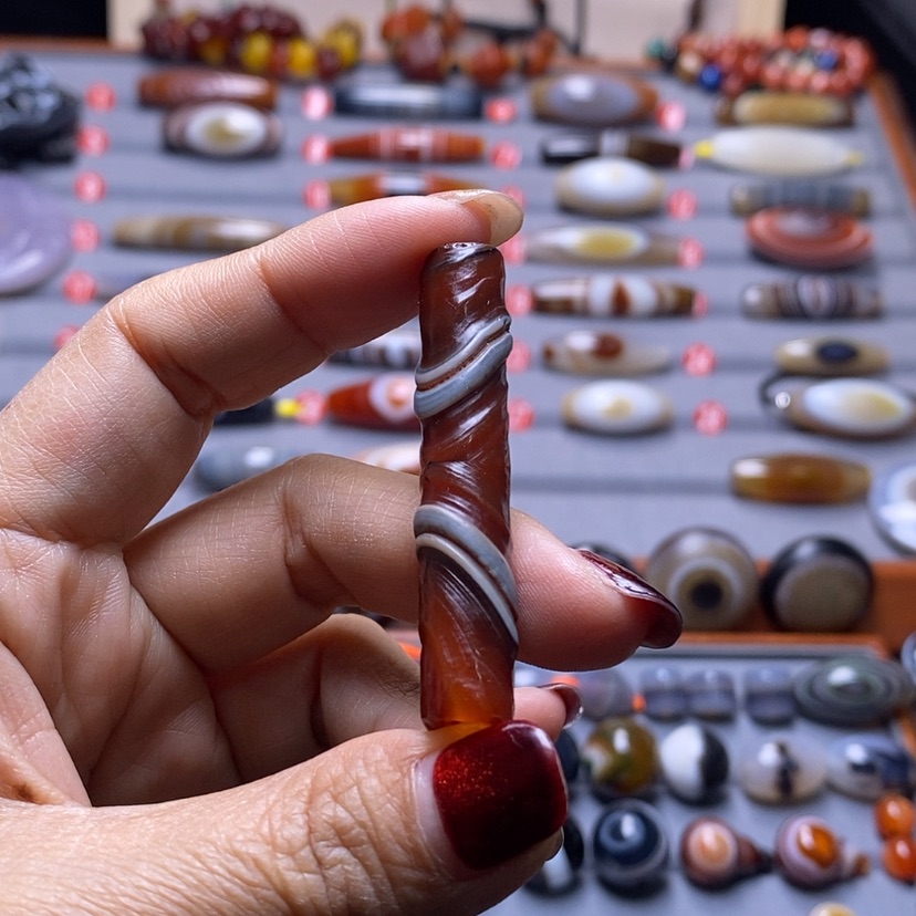 【闪购商品】玛瑙/玉髓珠宝半成品未镶嵌五*七