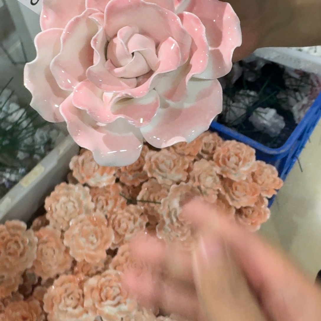 陶瓷花，拍满20发货，退款拉黑