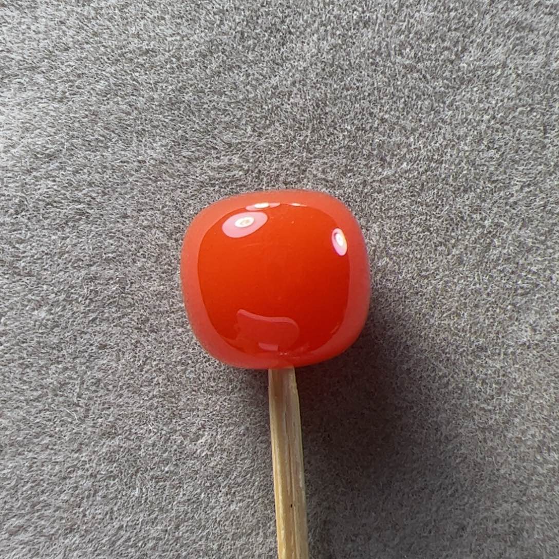 南红玛瑙10.7单珠未镶嵌