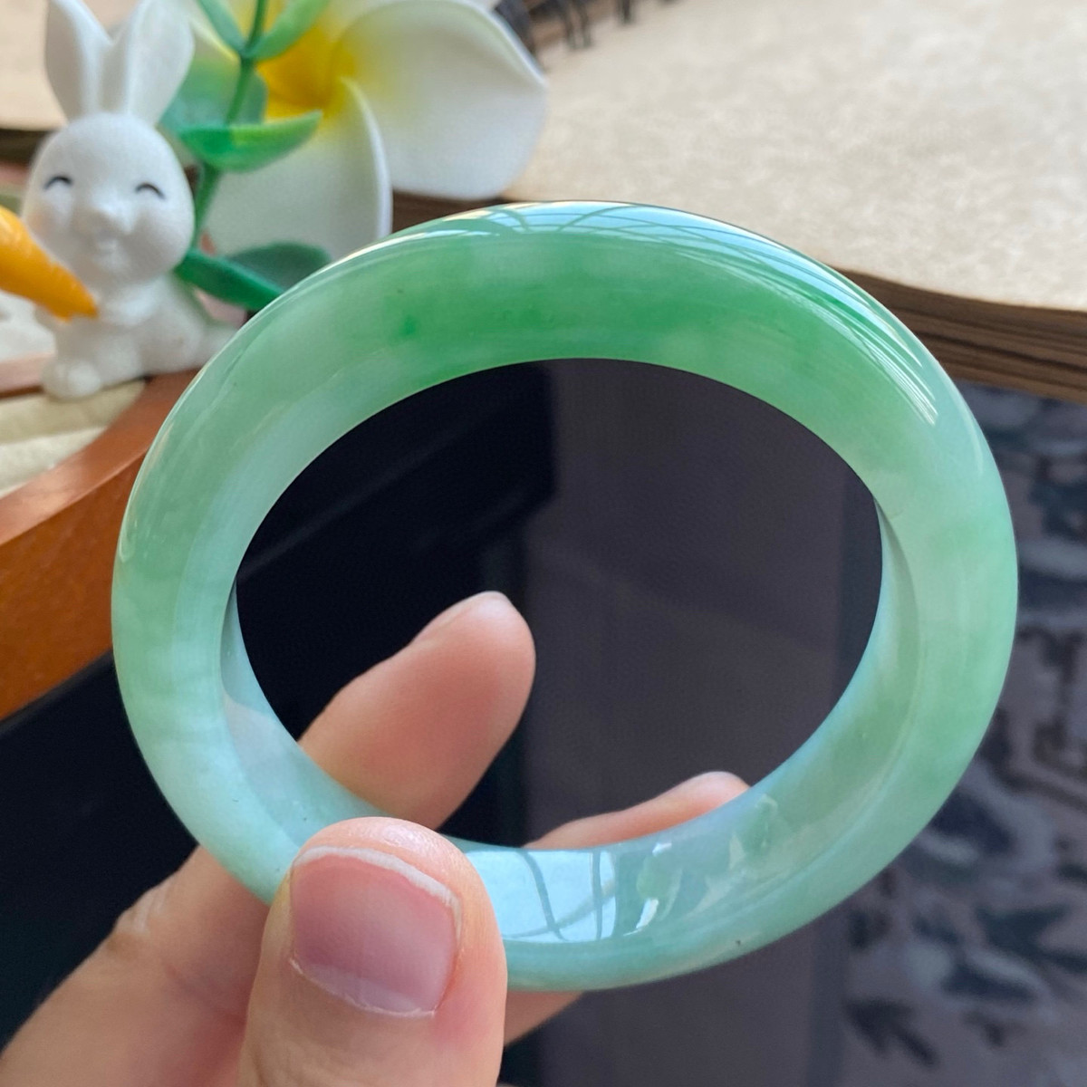 3.6批1511号手镯52-13.1-8.9 正圈飘翠绿！漂亮清爽！