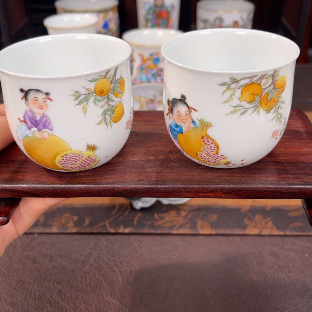 陶摆件景德镇手工手绘陶瓷