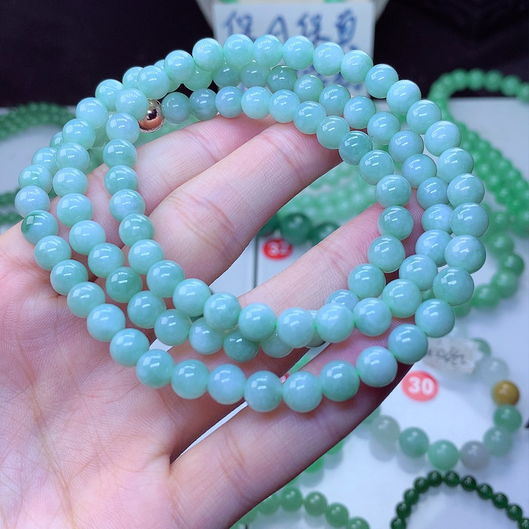 翡翠毛衣链未镶嵌