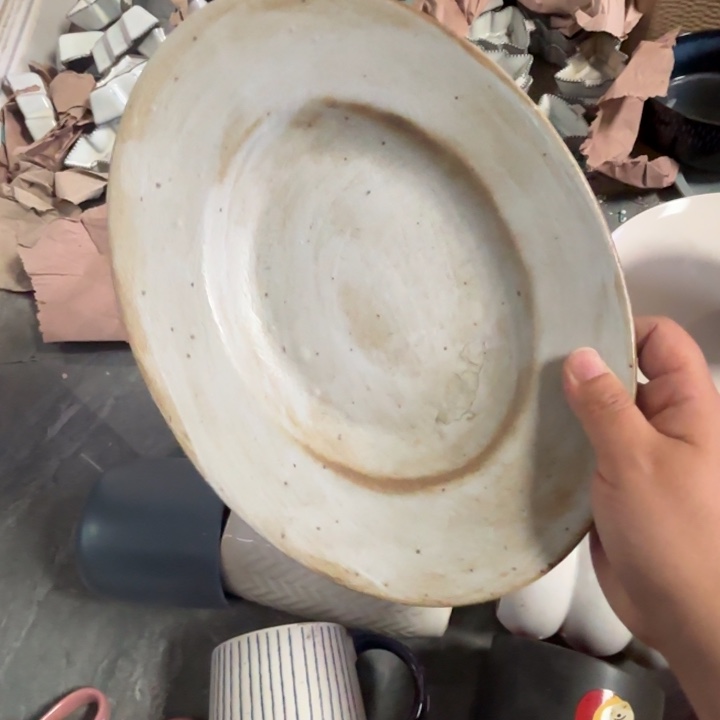 7***瓷粗陶异形盘有瑕疵