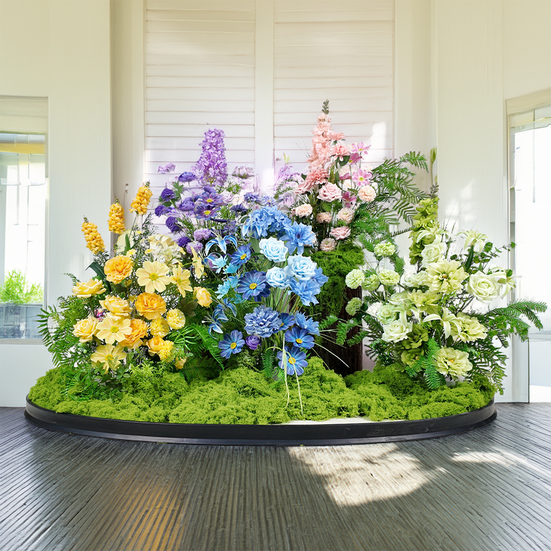 假花仿真花摆设客厅绿植造景花艺高档仿生花草丛植物布置装饰摆件