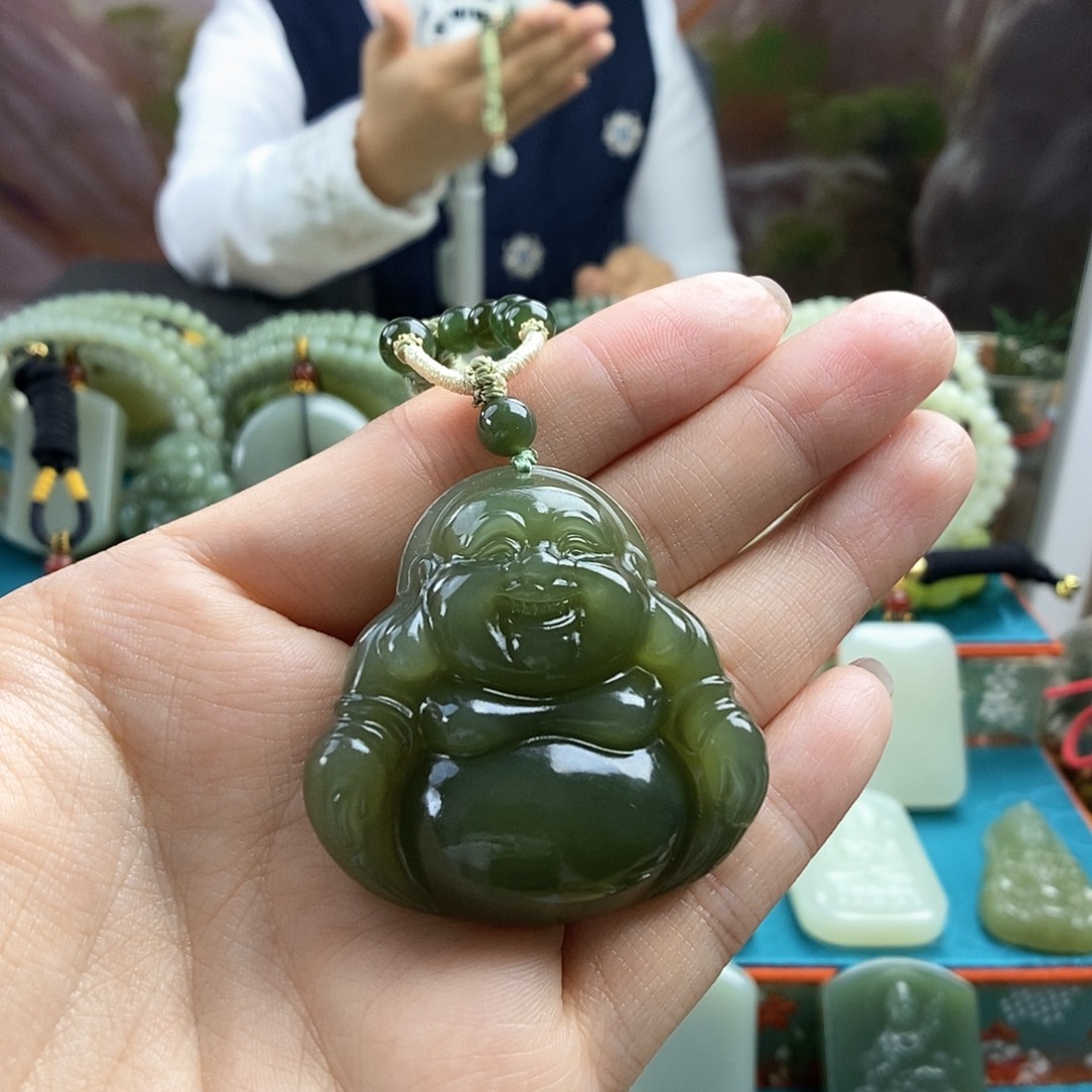 和田玉未镶嵌颈饰捡漏45