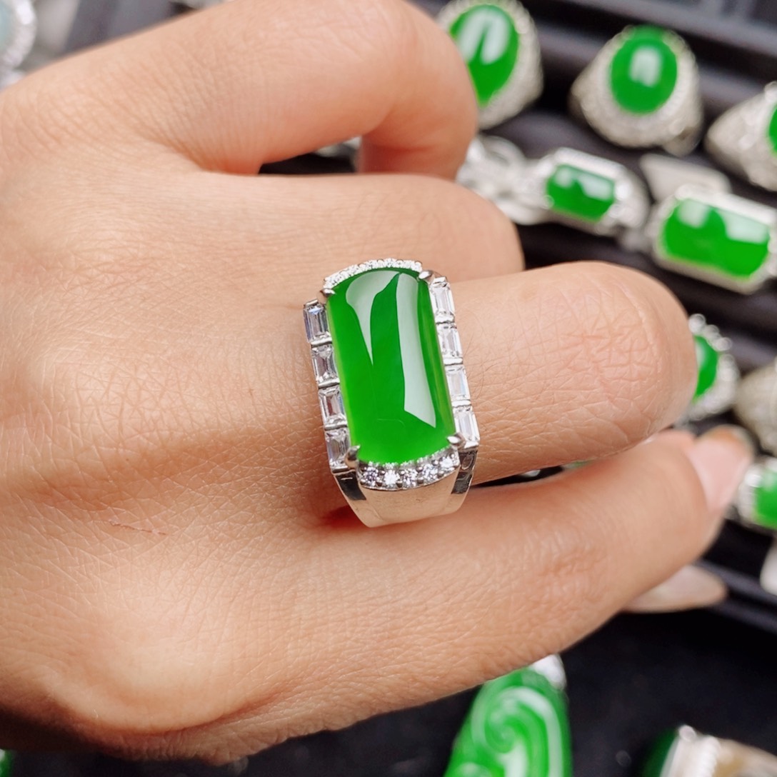 未镶嵌戒指翡翠天然翡翠正品