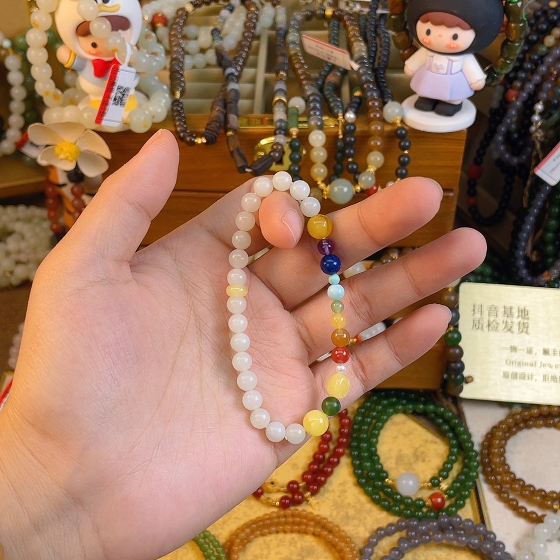 和田玉单圈手串未镶嵌