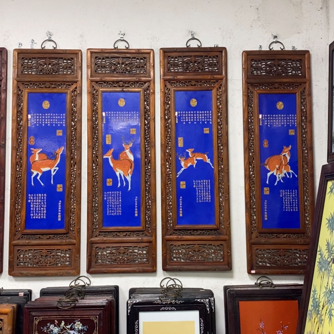 瓷120*36*4 景德镇瓷板画柴窑烧制