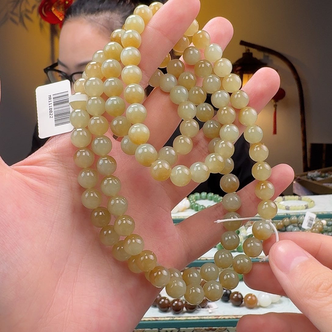 和田玉手串未镶嵌用****7