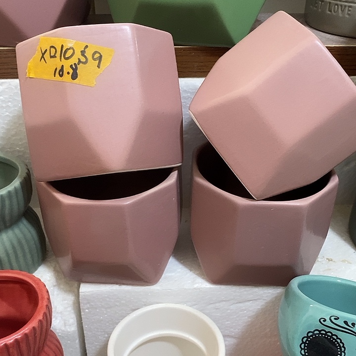 陶盆有孔 瑕疵针孔漏釉介意勿拍 口高