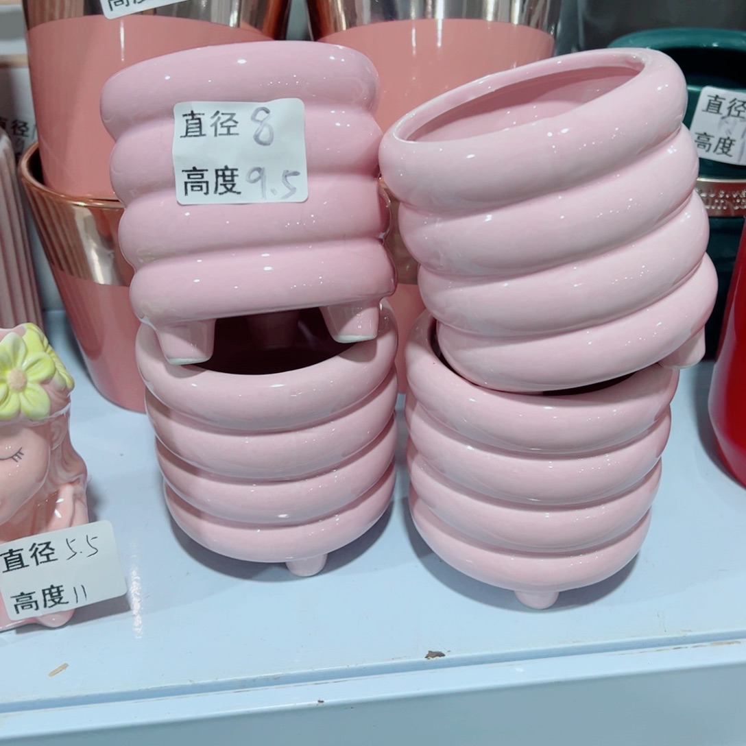 有孔，陶瓷花盆满10米包邮发货