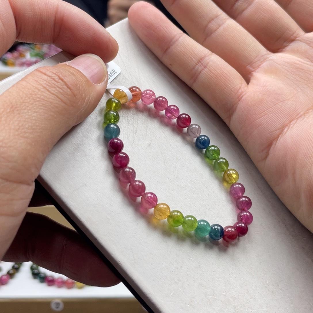 碧玺手串未镶嵌6mm.’mmmmmmmmmm