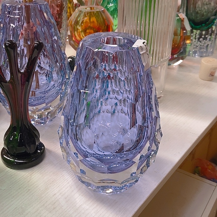 无铅玻璃琉璃花瓶高22口3