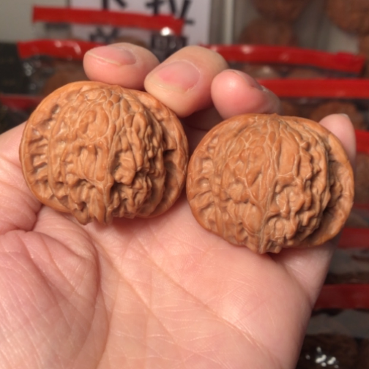 【闪购商品】文玩核桃把件磨盘40