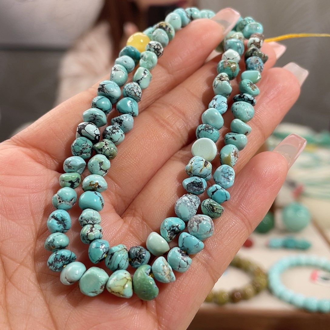 绿松石未镶嵌聚宝盆