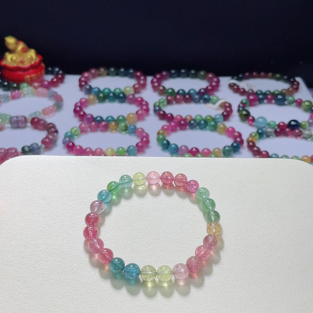 手链未镶嵌碧玺7.3mm左右