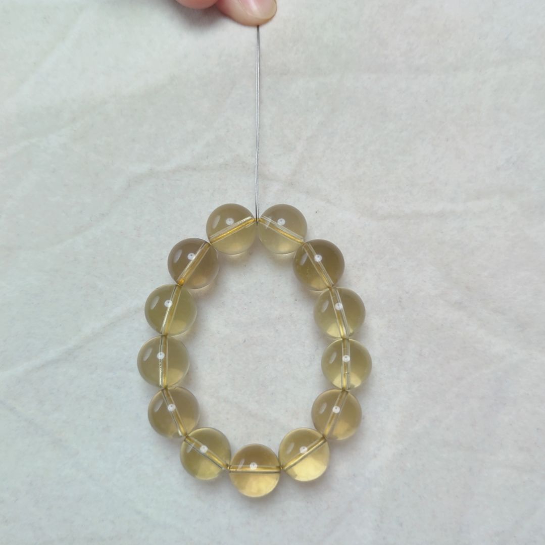 未镶嵌手链黄晶袋*素圈