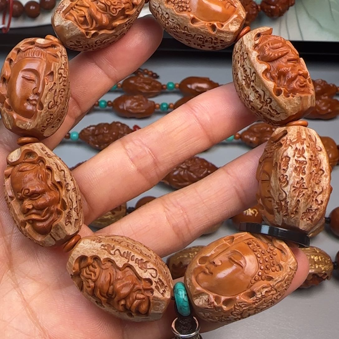 橄榄核手串/手链2.0尺寸水晶核佛魔一念