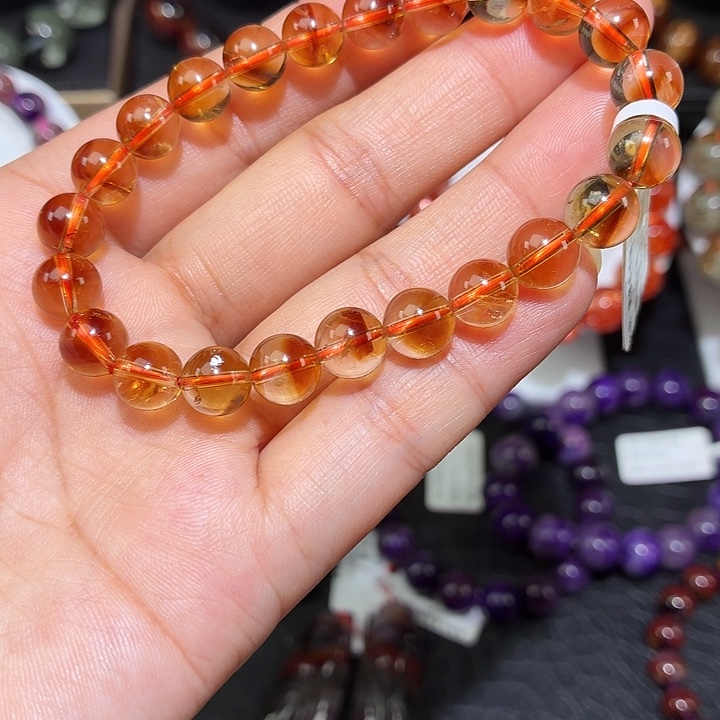 水晶手链未镶嵌黄塔晶