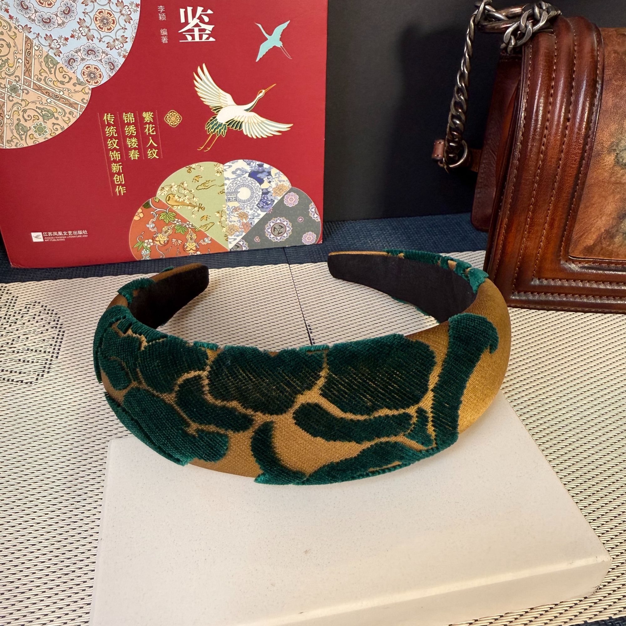 【孤品清】名家宋锦漳缎手工发箍【不退不换】