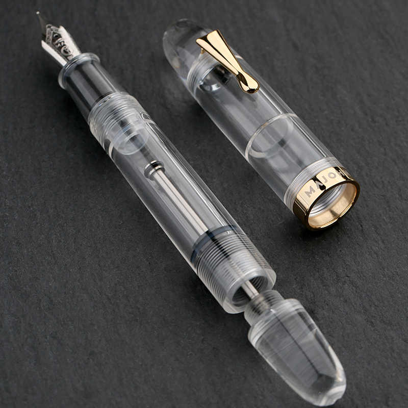 【末匠】C4正统滴入式大型明尖钢笔大容量阀门抗漏高续航出差用