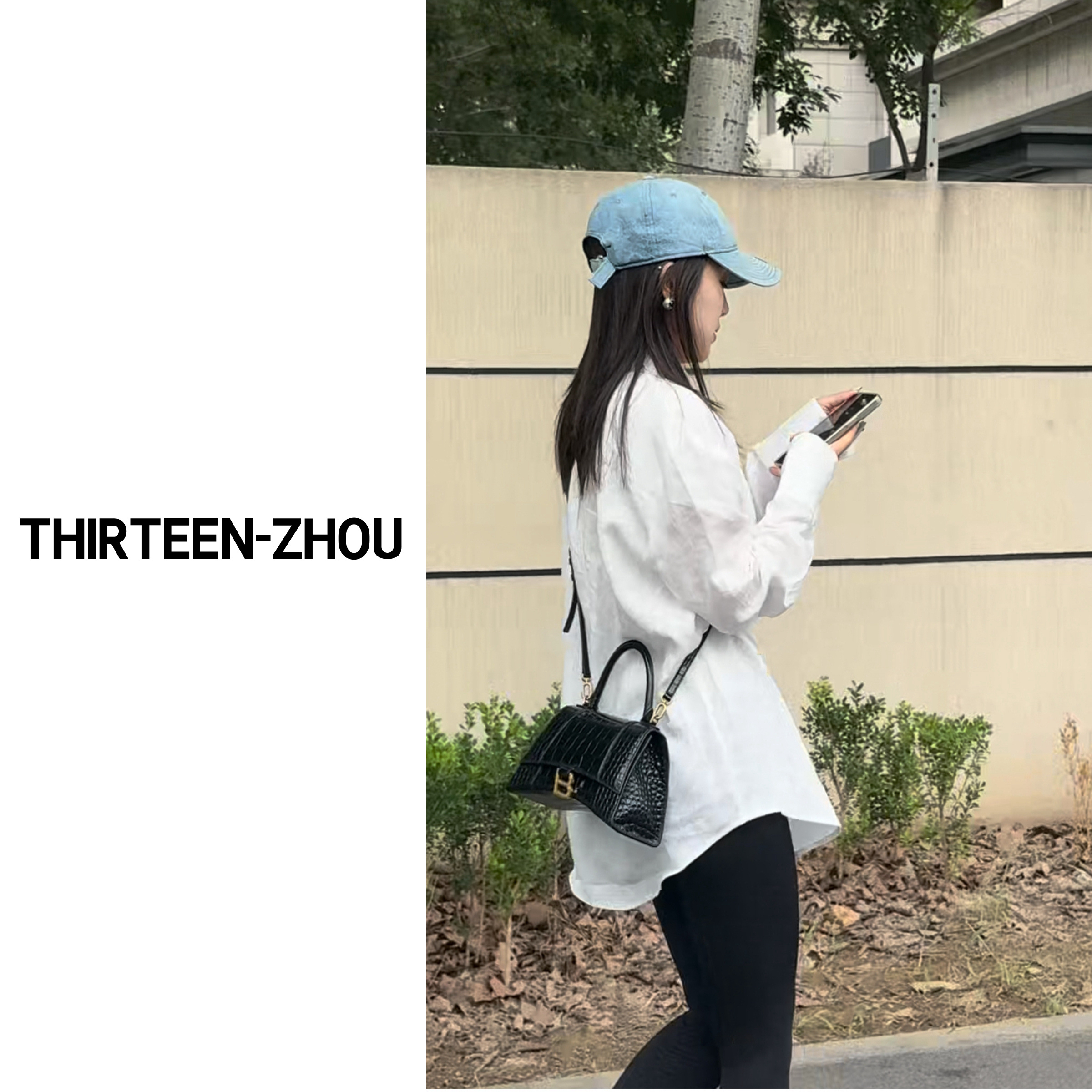 THIRTEEN_ZHOU  新款100亚麻衬衫 高级刺绣 复古金属扣衬衫