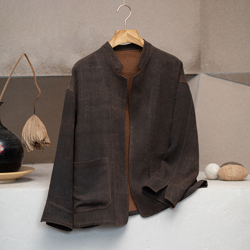 youyuansu/幽元素原创女装长袖时尚休闲复古宽松立领上衣